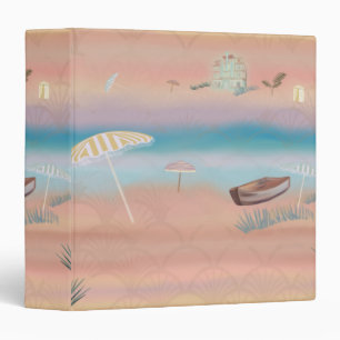 Faded Art Deco Resort Binder