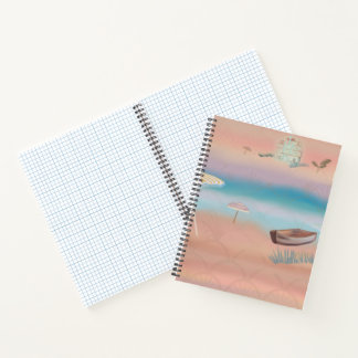 Faded Art Deco Resort Notebook