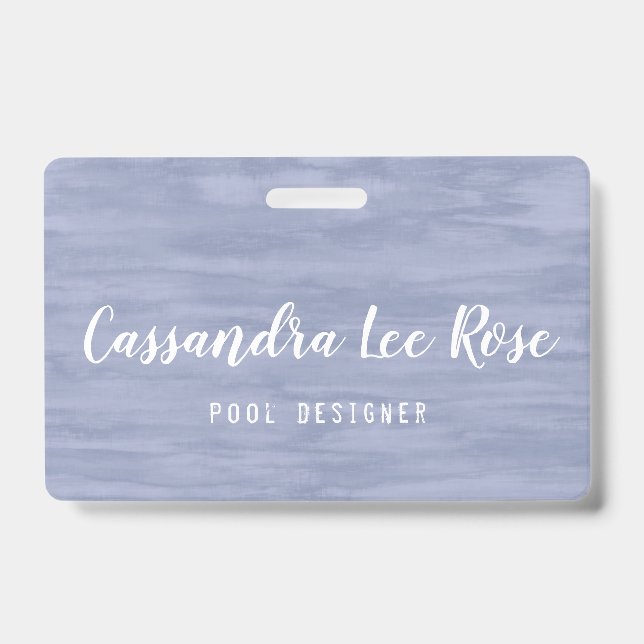 Faded Blue Business Badge (Front)