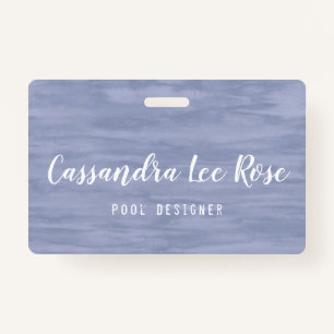 Faded Blue Business Badge