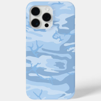 Faded Blue Camo iPhone 15 Pro Max Case