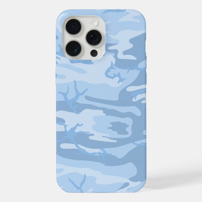 Faded Blue Camo iPhone Case (Back)