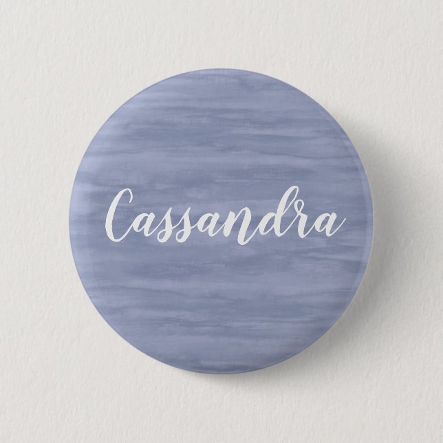 Faded Blue Name Button (Front)