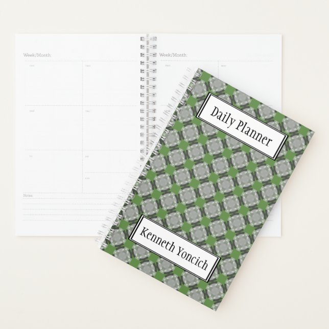 Faded Circle Grid by Kenneth Yoncich Planner (Display)