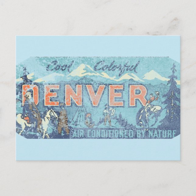 Faded Denver Postcard (Front)