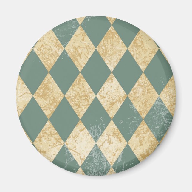 Faded Diamond Pattern Magnet (Front)