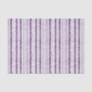 Faded Fair Isle Knit Watercolor Cabincore purple Tissue Paper