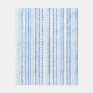 Faded Fair Isle Knitwear Watercolor Cozy Cabincore Fleece Blanket