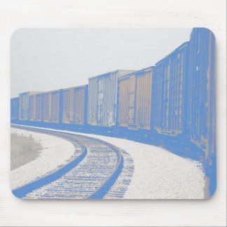Faded Freight Train Mouse Pad