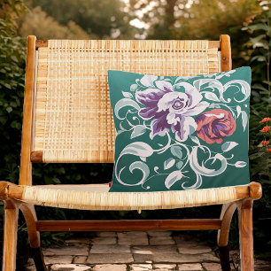 Faded Garden Outdoor Pillow