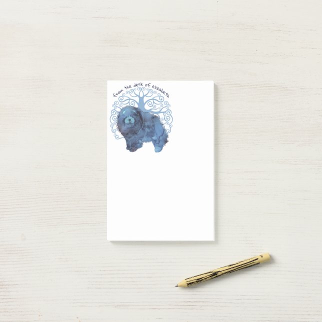 FADED GENES  Chow Tree of Life notepad personalize (On Desk)