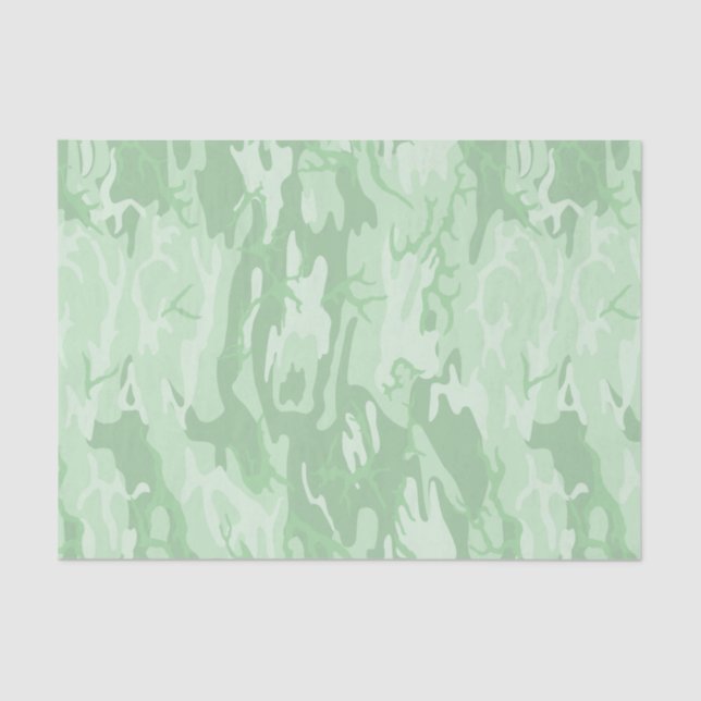 Faded Green Camo Tissue Paper (Front)