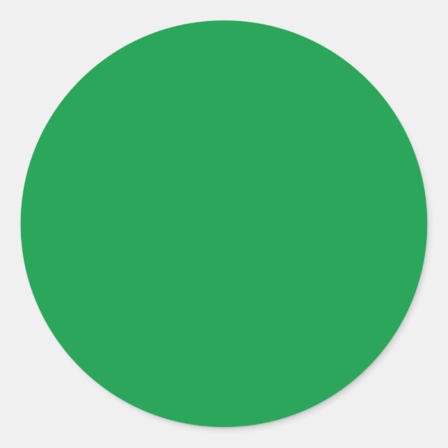 Faded Green,Fern,Forest Green, Classic Round Sticker (Front)