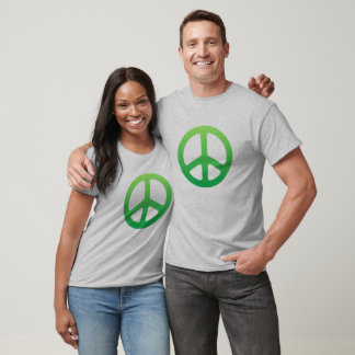 Faded Green Peace Sign T-Shirt