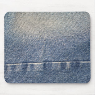 Faded Jeans / Denim Fabric Mouse Pad