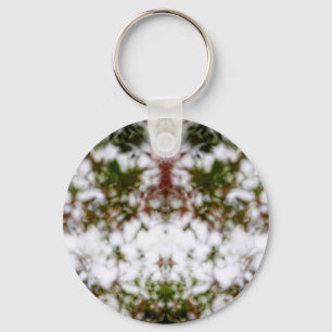 Faded kaleidoscope pattern keychain