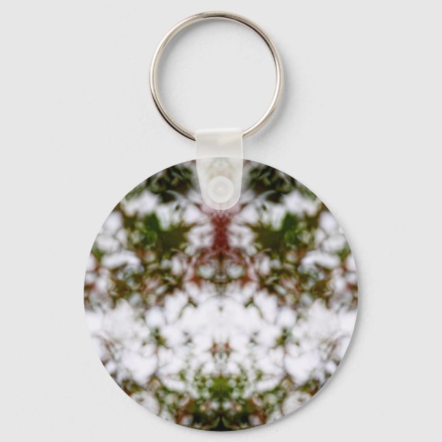 Faded kaleidoscope pattern keychain (Front)