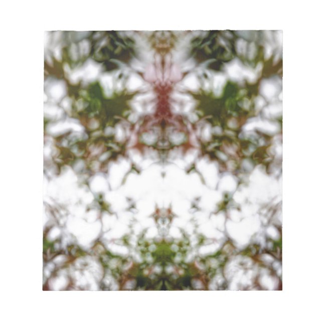 Faded kaleidoscope pattern notepad (Front)