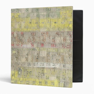 Faded Measuring Tape Background Binder