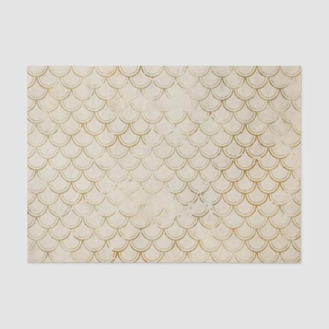 Faded Mermaid Scales Decoupage Tissue Paper (Front)