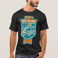 Faded Miami Beer Label T-Shirt - Miami-Dade County