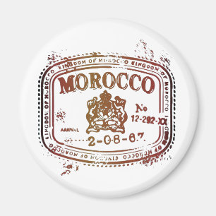 Faded Morocco Stamp Magnet