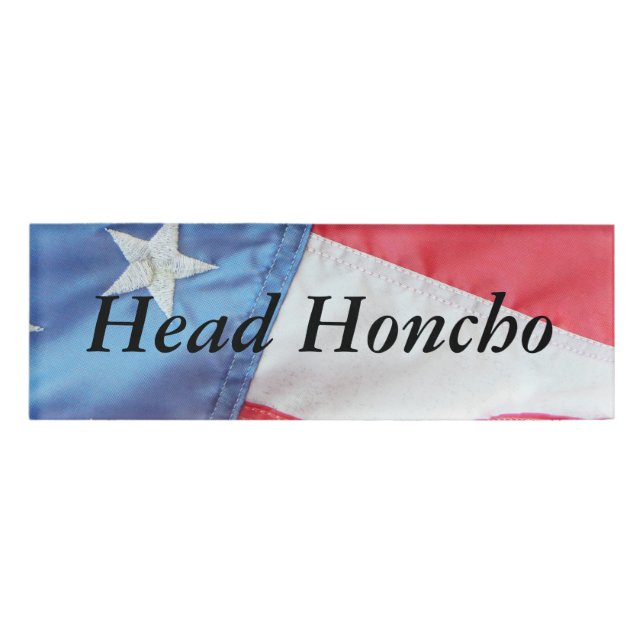 Faded Old Glory Name Tag (Front)