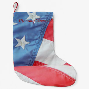 Faded Old Glory Small Christmas Stocking