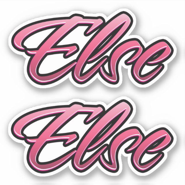 Faded pink sticker sticker set (Front)