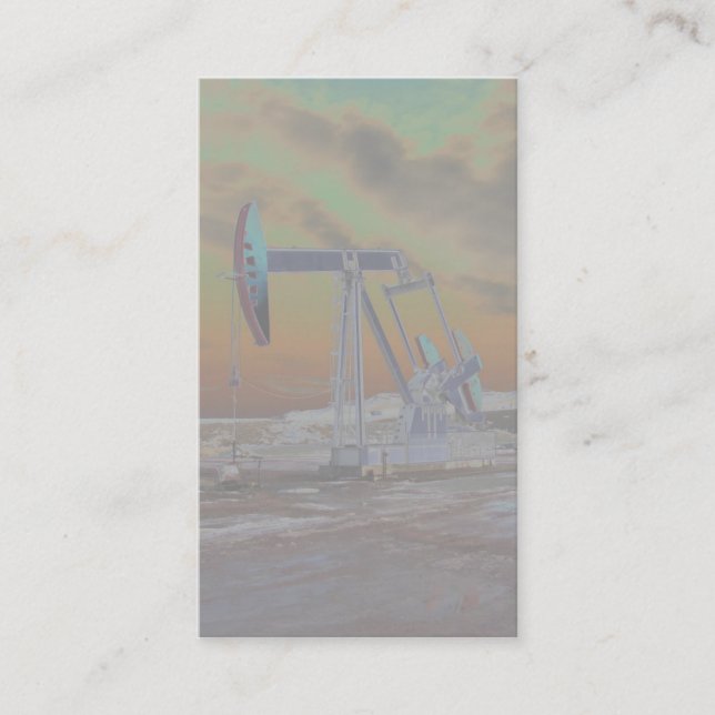 Faded Pumpjack Business Card (Front)