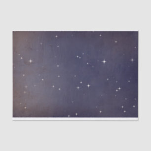 Faded purple night sky star field tissue paper