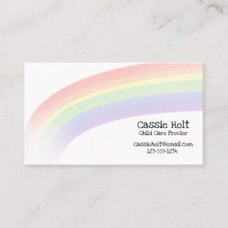 Faded Rainbow Business Card