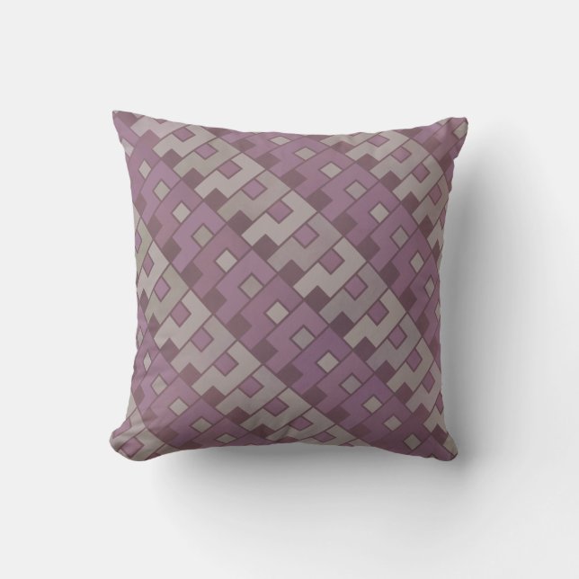 Faded Red Question Pattern Throw Pillow (Front)