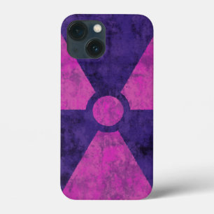 Faded Red Radiation Symbol iPhone 13 Mini Case