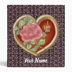 Faded Rose Heart custom binders