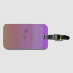 Faded Soft Hazy Pretty Colourful Girls Luggage Tag