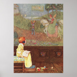 Faded Tapestry by Millicent Sowerby Poster