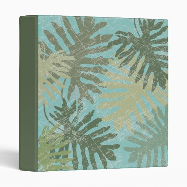 Faded Tropical Leaves Binder (Front/Spine)