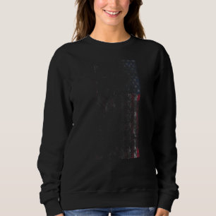 Faded Us Flag Retro Vintage   Sweatshirt