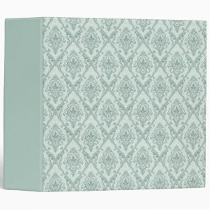 Faded vintage damask pattern binder
