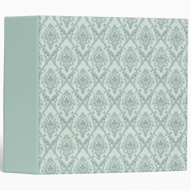 Faded vintage damask pattern binder (Front/Spine)
