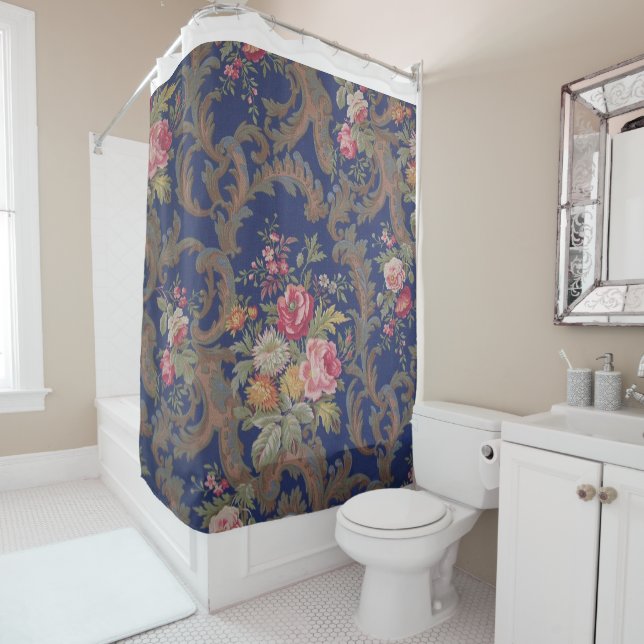 Faded Vintage Victorian Style Floral Chintz  (In Situ)