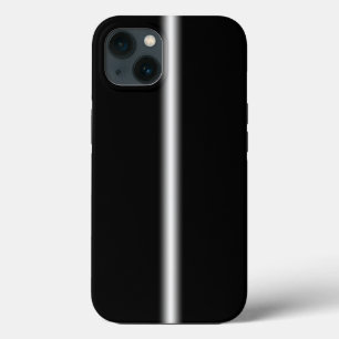 Faded White Stripe on Black Battery Case