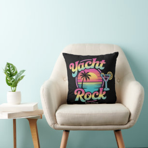 Faded Yacht Rock Boat Party – Smooth Sounds & Coas Throw Pillow