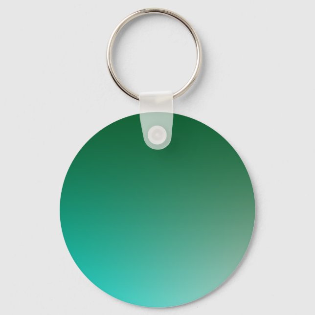 Fades: Dark Green and Light Blue Keychain (Front)