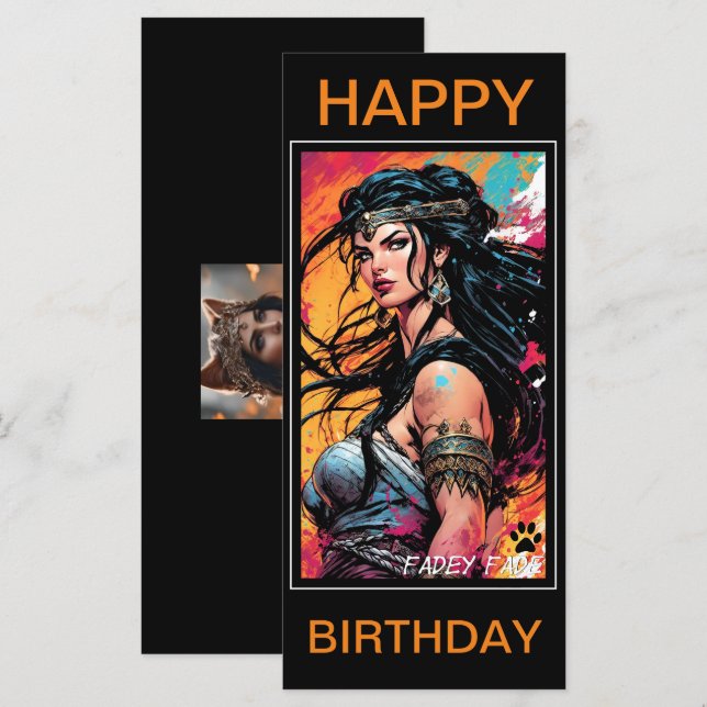 Fadey Barbarian Comic 01 Birthday Card (Front/Back)