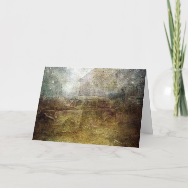 Fading Away Abandoned Car All Occasions  Card (Front)