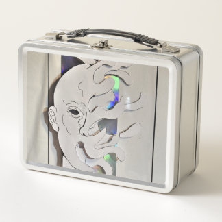 fading away metal lunch box
