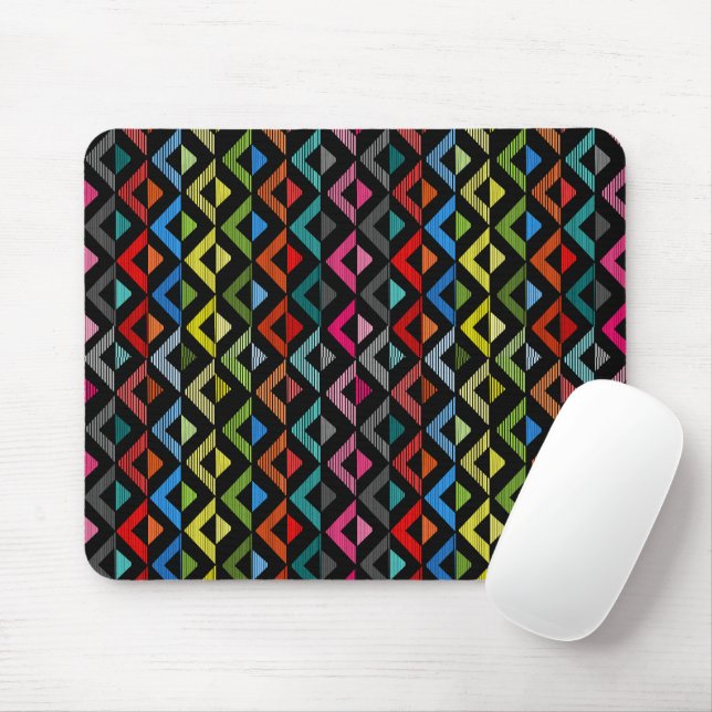 Fading Half-Diamonds  Mouse Pad (With Mouse)