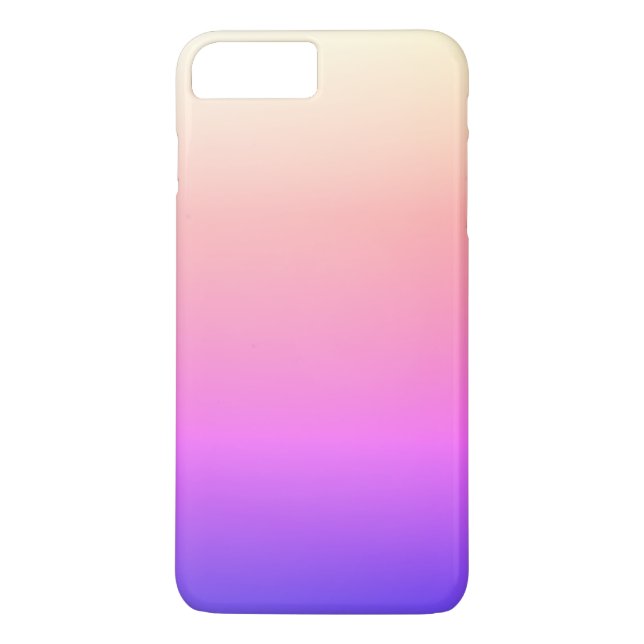 Fading Peach Pink & Purple Colourful Ombre Case-Mate iPhone Case (Back)